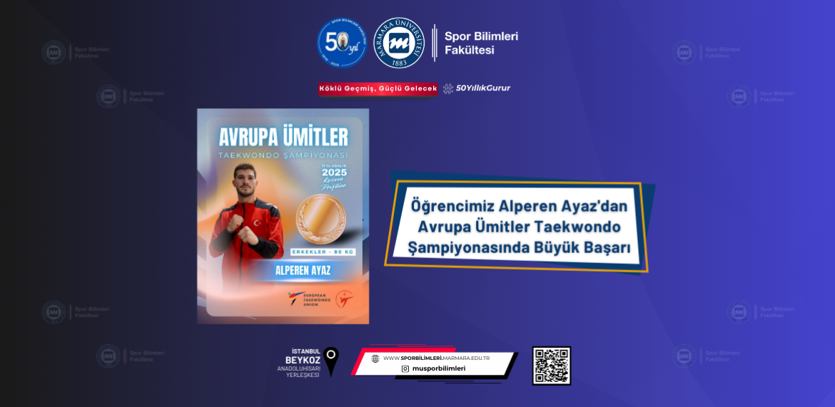 Öğrencimiz Alperen Ayaz'dan Avrupa Ümitler Taekwondo Şampiyonasında Büyük Başarı